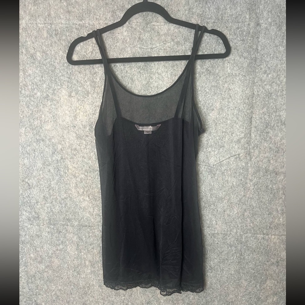 Victoria’s Secret‎ Women Size Medium Black sheer mini nightgown dress